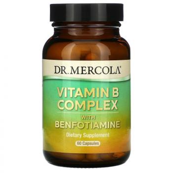Dr. Mercola Vitamin B Complex with Benfotiamine (комплекс витаминов группы B с бенфотиамином) 60 капсул