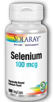 Solaray Selenium Organically Bound (Селен) 100 мкг 100 капсул