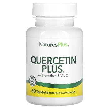 Natures Plus Quercetin Plus Кварцетин бромелаин 60 таблеток