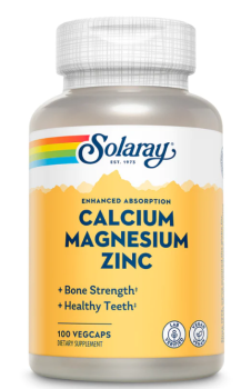 Solaray Calcium Magnesium Zinc (Кальций Магний Цинк) 100 вег капсул