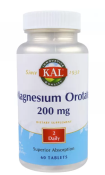 KAL Magnesium Orotate (Оротат магния) 200 мг 60 таблеток