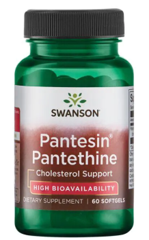 Swanson Pantesin Pantethine (Пантезин Пантетин) 300 мг 60 гелевых капсул