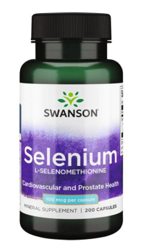 Swanson Selenium L-Selenomethionine (Селен L-селенометионин) 100 мг 200 капсул