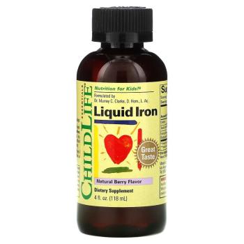 ChildLife Liquid Iron (Жидкое железо для детей) с натуральным ягодным вкусом 118 мл