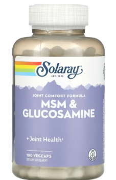 Solaray MSM & Glucosamine (МСМ и глюкозамин) 180 капсул