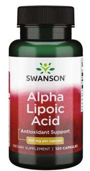 Swanson Alpha Lipoic Acid (Альфа-липоевая кислота) 100 мг 120 капсул