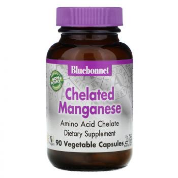 Bluebonnet Nutrition Chelated Manganese (Хелатированный марганец) 90 капсул