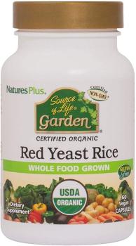 NaturesPlus Source of Life Garden RED YEAST RICE (Органический красный дрожжевой рис) 600 мг 60 капсул