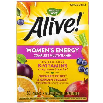 Nature's Way Alive! Women's Energy Complete Multivitamin (мультивитаминный энергетический комплекс для женщин) 50 таблеток