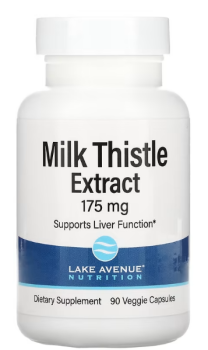 Lake Avenue Nutrition Milk Thistle Extract (Экстракт расторопши) 175 мг 90 вег капсул