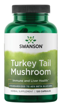 Swanson Turkey Tail Mushroom (Гриб индюшачьего хвоста) 500 мг 120 капсул