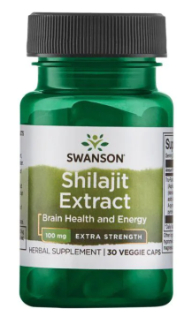 Swanson Shilajit Extract (Экстракт мумие - Дополнительная сила) 100 мг 30 вег капсул