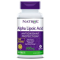 Natrol Alpha Lipoic Acid 600 мг медленного высвобождения  45 таблеток