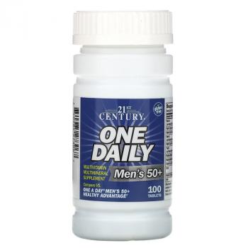 21st Century One Daily Mens 50+ (мультивитамины и мультиминералы для мужчин старше 50) 100 таблеток