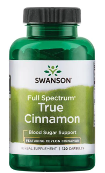 Swanson Full Spectrum True Cinnamon - Featuring Ceylon Cinnamon (Корица полного спектра с цейлонской корицей) 300 мг 120 капсул