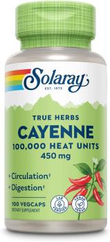 Solaray Cayenne Pepper (кайенский перец) 100,000 HU 450 мг 100 капсул