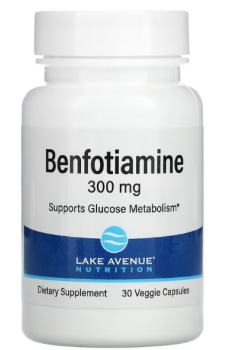 Lake Avenue Nutrition Benfotiamine (Бенфотиамин) 300 мг 30 капсул