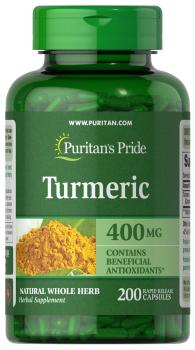 Puritan's Pride Turmeric (Куркума) 400 мг 200 капсул