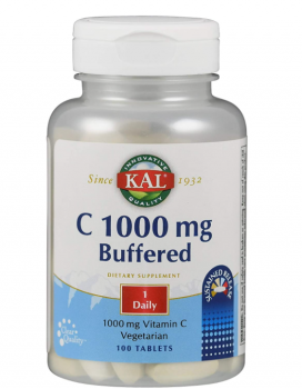 KAL C Sustained Release Buffered (Витамин С Буферизованный с пролонгированным высвобождением) 1000 мг 100 таблеток