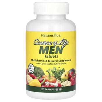 NaturesPlus Source of Life MEN (Мультивитамины и минералы для мужчин) 120 таблеток