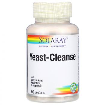 Solaray Yeast-Cleanse (дрожжи очищающие) 90 капсул