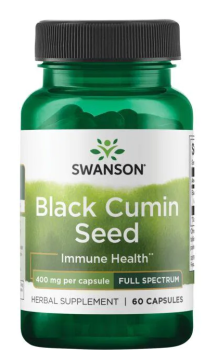 Swanson Black Cumin Seed (семена черного тмина - полный спектр) 400 мг 60 капсул