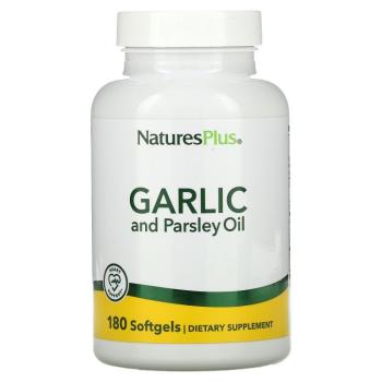 NaturesPlus GARLIC and Parsley oil (Масло чеснока и петрушки) 180 softgels