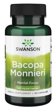 Swanson Bacopa Monnieri (Бакопа Монье) 250 мг 90 капсул
