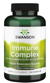 Swanson Immune Complex Contains Elderberry Echinacea and Goldenseal (Иммунный комплекс содержит бузину, эхинацею и желтокорень) 120 капсул, срок годности 12/2023
