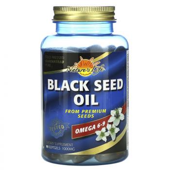 Nature's Life Black Seed Oil (Масло черного тмина) 1000 мг 90 капсул