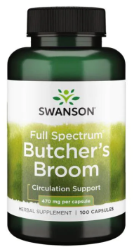 Swanson Full Spectrum Butcher's Broom (Метла мясника полного спектра) 470 мг 100 капсул