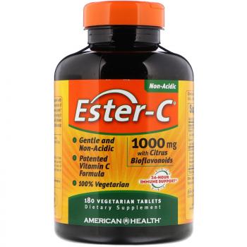 American Health Ester-C with Citrus Bioflavonoids (Ester-C с цитрусовыми биофлавоноидами) 1000 мг 180 таблеток