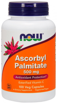 NOW Ascorbyl Palmitate (Аскорбил пальмитат) 500 мг 100 капсул