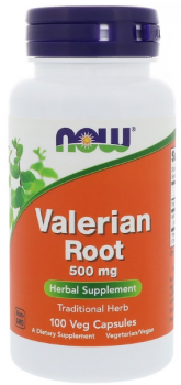 NOW Valerian Root (Корень валерианы) 500 мг 100 капсул