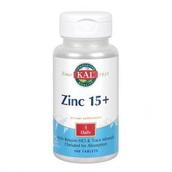 KAL Zinc 15 + (Цинк с Бетаином и микроэлементами) 15 мг 100 таблеток