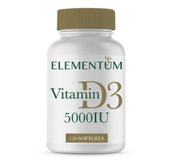Elementum Vitamin D3 (Витамин Д3) 5000 МЕ 120 капсул