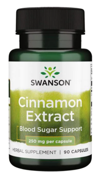 Swanson Cinnamon Extract (Экстракт корицы) 250 мг 90 капсул