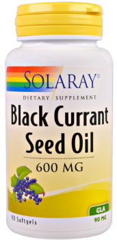 Solaray Black Currant Seed Oil (Масло семян черной смородины) 600 мг 90 капсул