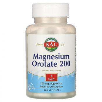 KAL Magnesium Orotate 200 (Оротат магния) 50 мг 120 вег. капсул