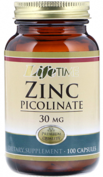 LifeTime Vitamins Zinc Picolinate (Пиколинат цинка) 30 мг 100 капсул