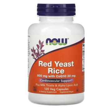 Red Yeast Rice 600 мг with CoQ10 30 мг (Красный дрожжевой рис с COQ10) 120 капcул