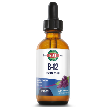 KAL B12 DropIns Vegetarian Drops (Жидкий витамин B-12) виноград 1000 мкг 59 мл
