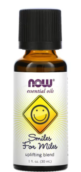 NOW Essential Oils Smiles For Miles (эфирные масла, смесь для улучшения настроения «широкая улыбка») 30 мл