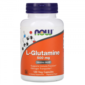 NOW L-Glutamine (L-Глютамин) 500 мг 120 капсул