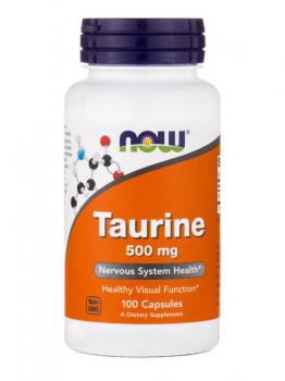NOW Taurine (Таурин) 500 мг 100 капсул