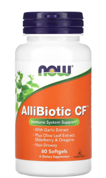 NOW AlliBiotic CF (Поддержка иммунной системы) 60 гелевых капсул