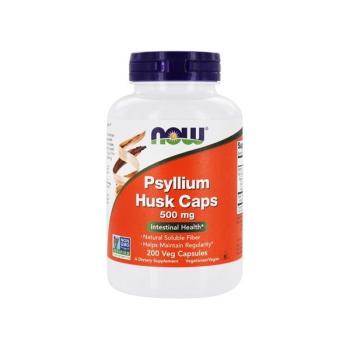 NOW Psyllium Husk (Шелуха семян подорожника) 500 мг 200 капсул