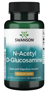 Swanson N-Acetyl D-Glucosamine (N-ацетил D-глюкозамин) 750 мг 60 капсул