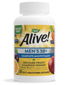 Nature's Way Alive! Men's 50+ Complete Multivitamin (мультивитамины для мужчин старше 50 лет) 130 таблеток