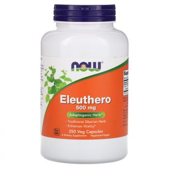 NOW Eleuthero (Сибирский Женьшень) 500 мг 250 капсул
